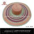 2015 new fashion ladies straw sun hat to decorate